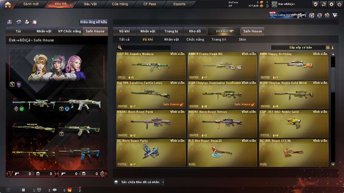 shop acc cf uy tin gia re